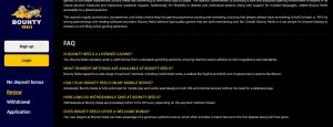 bounty reels payment methods evidence visual